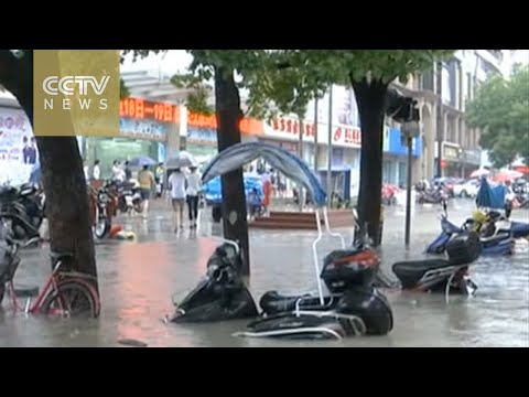 شاهد الأمطار تدمر المحاصيل وتحول الشوارع لأنهار