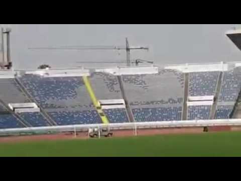 شاهد  كيف أصبح ملعب محمد الخامس الرياضي بعد 6 أشهر من الأعمال