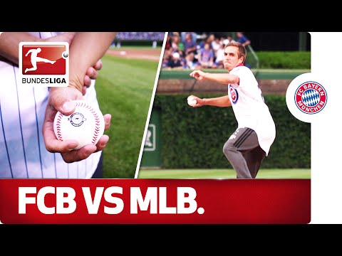 شاهد نجم بايرن ميونخ يستعرض مهارته فى البيسبول
