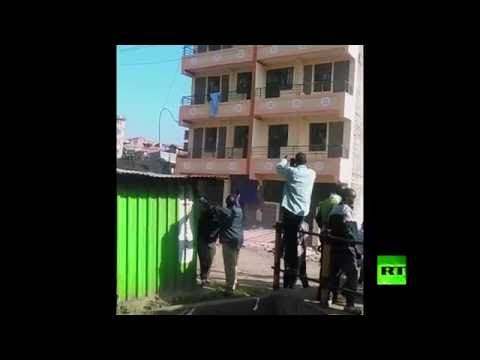 فيديو لحظة انهيار مبني مكون من 5 طوابق في نيروبي