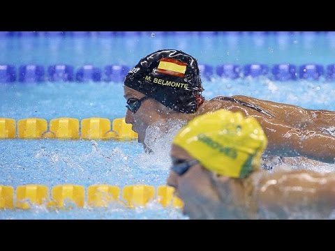 بالفيديو ميريا بلومنتي تمنح سيدات اسبانيا اول ذهبية في السباحة