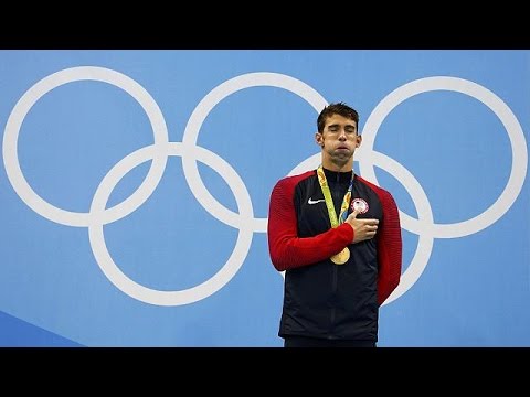 فيديو الأميركي مايكل فيلبس يحطِّم الرقم القياسي بـ 22 ميدالية في الأولمبياد