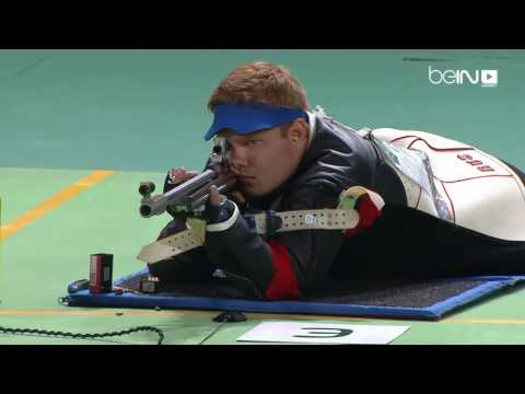 بالفيديو ذهبية البندقية 50 م من الوضح منبطحا للالماني يونغهانل