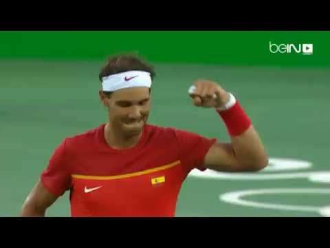 بالفيديو رافايل نادال ينطلق إلى نصف نهائي كرة المضرب