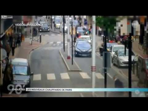 شاهد زفة عروسين في شوارع باريس تنتهي بكارثة