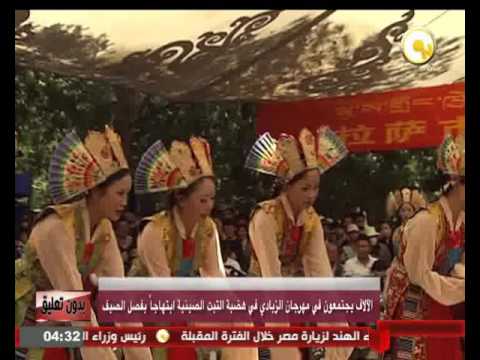 الآلاف يجتمعون في مهرجان الزبادي في هضبة التبت الصينية