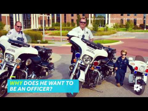 شاهد أصغر شرطي في أميركا عمره 5 سنوات 