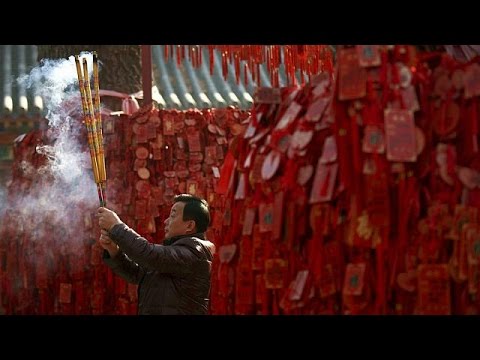 الصينيون يحتفلون بعام العنزة
