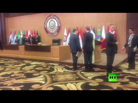 بالفيديو مشاهد داخل قاعة اجتماعات القمة العربية