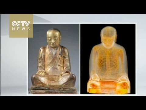 العثور على جسد محنط داخل تمثال بوذا