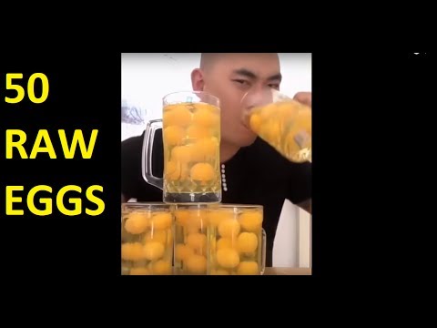 مغامر يتناول 50 بيضة في 15 ثانية فقط
