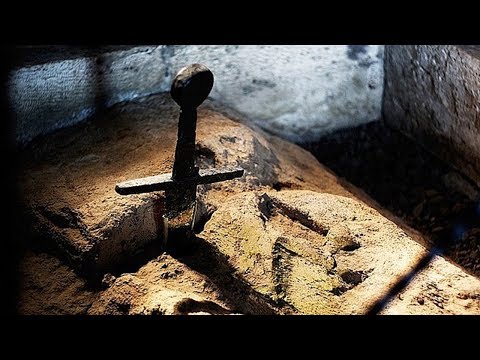 شاهد حقيقة أسطورة السيف في الصخرة 