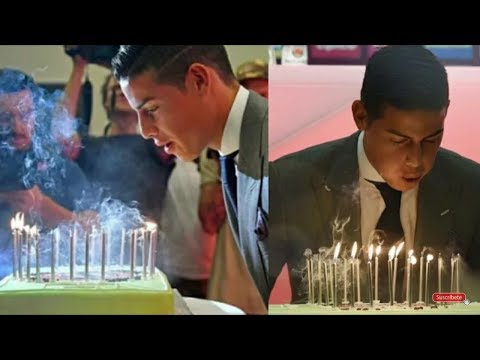 شاهد احتفال  خاميس رودريغيز بعيد ميلاده مع فريقه بايرن ميونخ