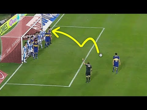 شاهد أغرب 10 أهداف من ضربة حرة من داخل منطقة الجزاء