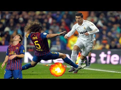 شاهد كريستيانو رونالدو يدمّر أشهر نجوم كرة القدم في العالم