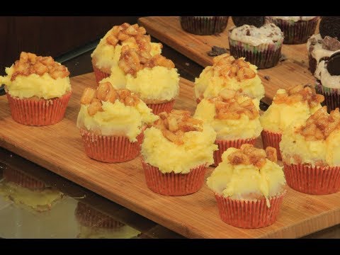 طريقة عمل كب كيك بالتفاح والقرفة