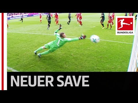 شاهد مانويل نوير ينقذ مرماه من هدف محقق بأطراف أصابعه