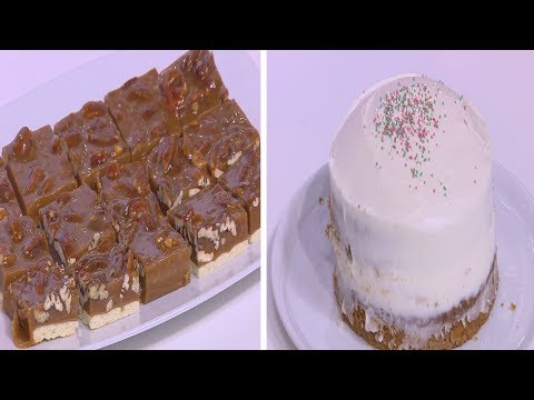 كعك الكوسة والقرع وحلوى البيكان