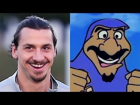 20 لاعب كرة قدم وأشباههم من شخصيات الكرتون