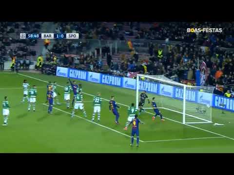 شاهد أهداف برشلونة في مرمى سبورتنغ لشبونة