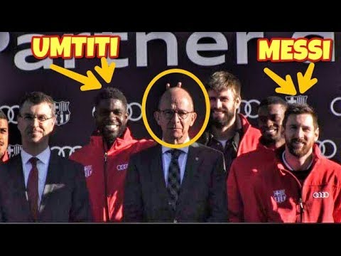 شاهد سخرية لاعبي برشلونة من مسؤولي أودي