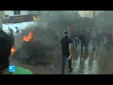 شاهد غضب وعنف أمام السفارة الأميركية في لبنان