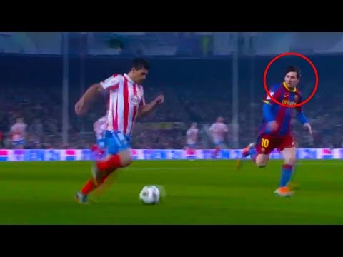 أفضل اللقطات الدفاعية النادرة من ليونيل ميسي