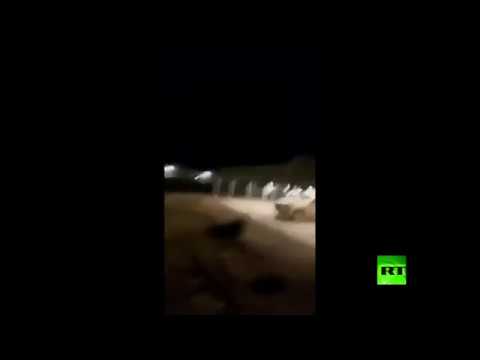 شاهد لحظة سقوط الصواريخ الإيرانية على قاعدة عين الأسد في العراق