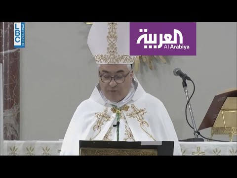 شاهد  إحراج رئيس أساقفة بيروت لسياسي لبنان وتحذيره من غضب الشعب