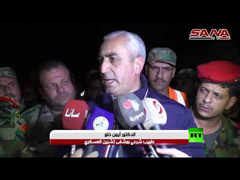 شاهد العثور على مقبرة جماعية قرب بلدة دوما في ريف دمشق