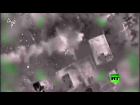 شاهد جيش الاحتلال ينشر فيديو يوثق استهداف مواقع الجهاد الإسلامي