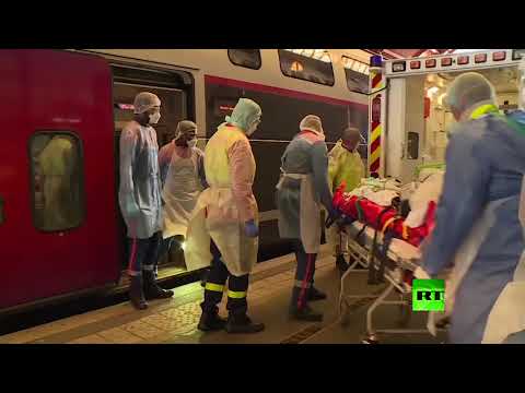 شاهد فرنسا تطلق قطارًا للمصابين بفيروس كورونا