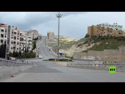 شاهد فيروس كورونا تُفرغ شوارع دمشق من المارة والسيارات