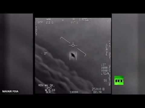 شاهد أجسام طائرة مجهولة تخترق المجال الجوي والطيارين الأميركيين يتعاملون