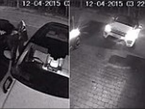 بالفيديو لص عبقري يسرق سيارة رنج روفر