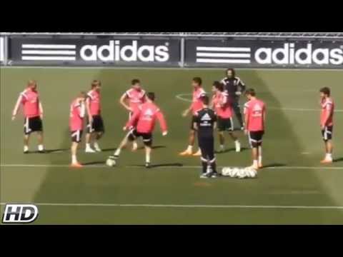 بالفيديو رونالدو يداعب أوديغارد فى تدريبات ريال مدريد