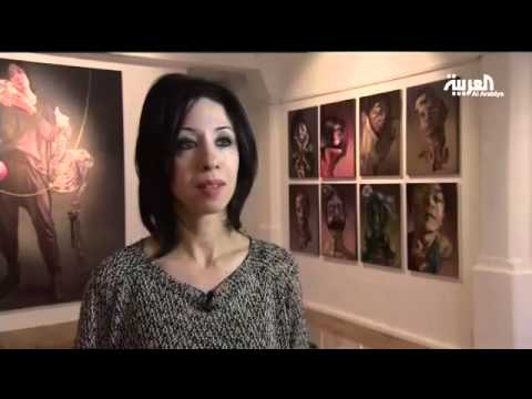 بالفيديو حرب أهلية عالمية معرض للفنانة السورية سارة شمة