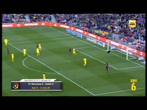 بالفيديو 17عامًا أهداف لتشافي تبدأ أمام مايوركا وتنتهي في خيتافي