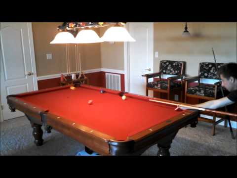 بالفيديو إسقاط كرات البلياردو بضربة واحدة