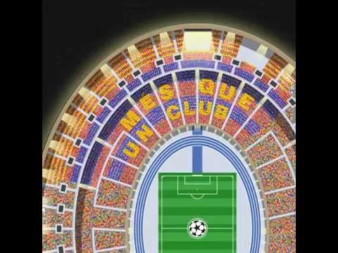 شاهد برشلونة يستعد للقاء برلين بـ20 ألف قطعة فسيفساء