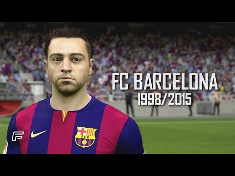 شاهد مسيرة تشافي مع برشلونة في فيفا 15