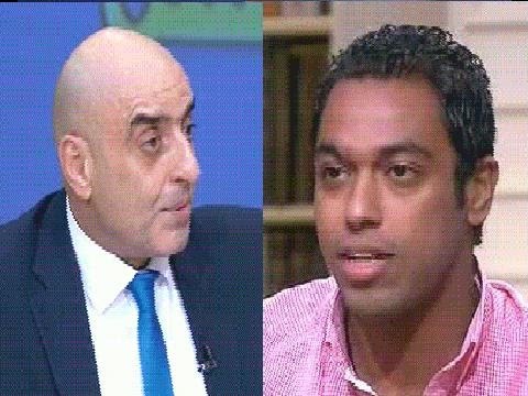 بالفيديو مشادة بين عزمي مجاهد وأحمد الميرغنى