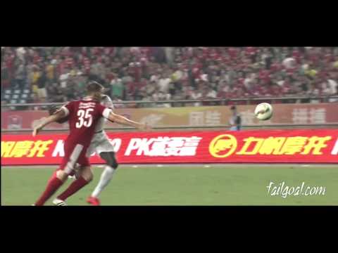 شاهد ديمبا با يواصل التهديف في الدوري الصيني