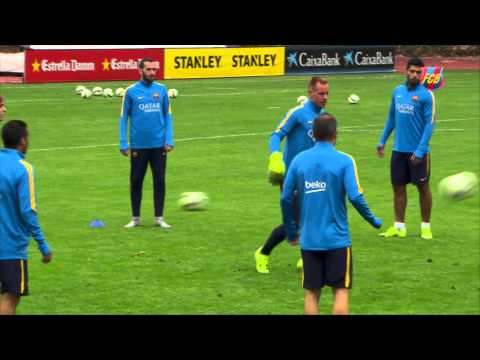 المران الأول للبارسا فى سان فرانسيسكو