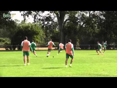 شاهد عمرو طارق يشارك في تدريبات ريال بيتيس