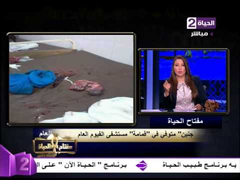 شاهد جنين داخل سلة مهملات في مستشفى الفيوم العام