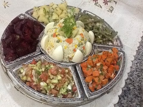 شاهد سلطة لذيذة وصحية بالرز والخضار