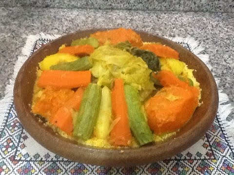 شاهد كسكس مغربي بالذرة والخضر
