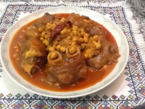 شاهد طبق الكرعين البقري بالحمص