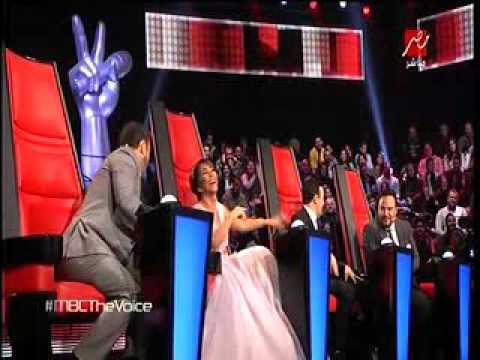 شاهد  وصلة غزل بين شيرين وكاظم الساهر